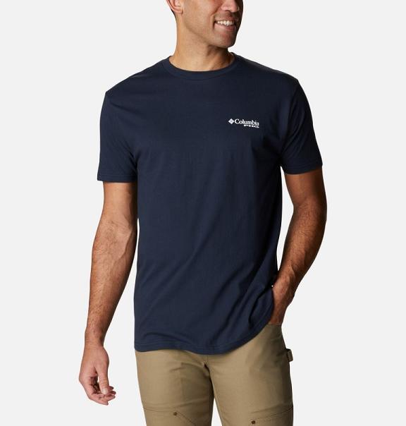 Columbia T-Shirt Herre PHG Mørkeblå RFCP31857 Danmark